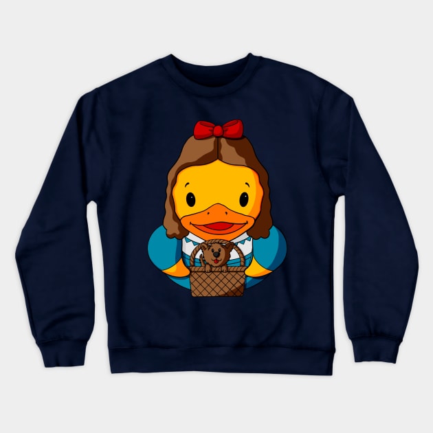 Dorothy and Toto Rubber Duck Crewneck Sweatshirt by Alisha Ober Designs